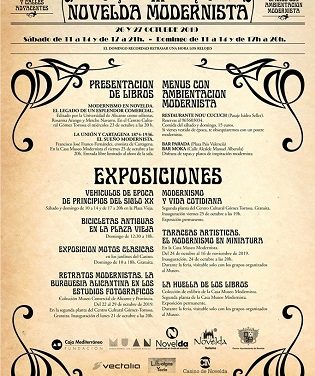 Exposicions i presentacions de llibres en la tercera edició de Novelda Modernista