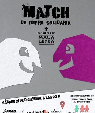 La companyia Como Diciendo Teatro organitza aquest dissabte en Clan Cabaret un xou d’improvisació per a recollir aliments en benefici de EDUCATEA