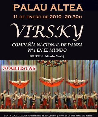 Virsky National Ensemble d’Ucraïna al Palau d’Altea aquest dissabte