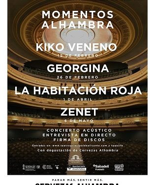 Salen a la venta las entradas de  “Momentos Alhambra” en el  Teatro Principal de Alicante