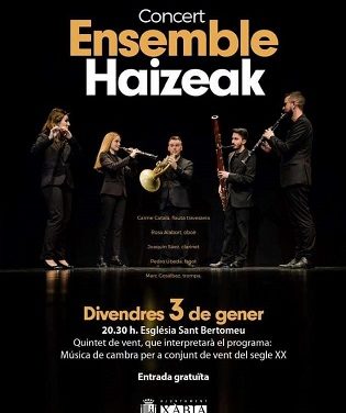 Concierto de Haizeak Ensemble en la Iglesia de San Bartolomé de Xàbia