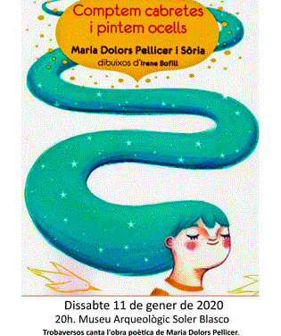María Dolors Pellicer presenta este sábado en Xàbia su último poemario “Comptem cabretes i pintem ocells”