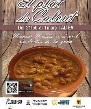 “El Plat de Calent” vuelve a Altea en su 4ª edición y 16 establecimientos participantes