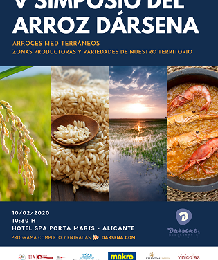 V Simposi de l’Arròs Dàrsena titulat “Arrossos mediterranis. Zones productores i varietats del nostre territori” el pròxim 10 de febrer