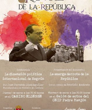 El eurodiputado Juan Fernando López Aguilar abrirá ‘Las Voces de la República’ el 5 de marzo con una conferencia sobre Juan Negrín