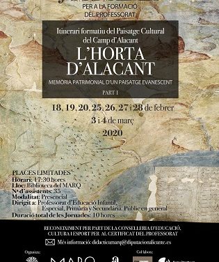 Jornades del Paisatge Cultural del Camp d’Alacant. L´Horta d’Alacant