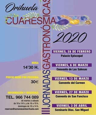 Oriola acollirà la tercera edició de les Jornades Gastronòmiques de Quaresma durant els divendres del 28 de febrer al 3 d’abril