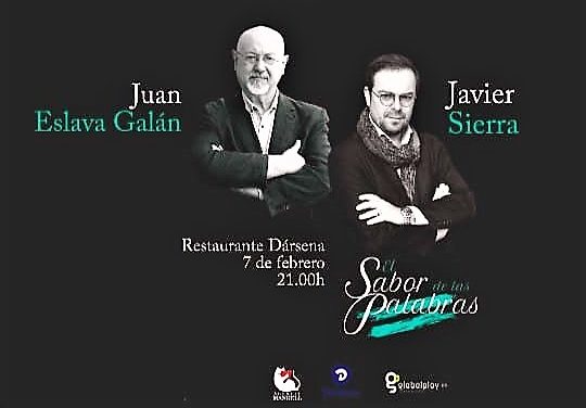 Los novelistas Javier Sierra y Juan Eslava Galán en Alicante