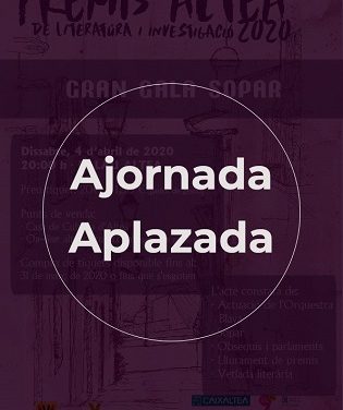 Se aplaza la gala de los IV Premis Altea de Literatura e Investigación
