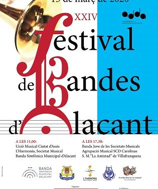 El Ayuntamiento y la Diputación presentan el XXIV del Festival de Bandes d´Alacant