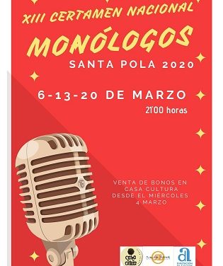 XIII Certamen Nacional de Monòlegs d’Humor de Santa Pola