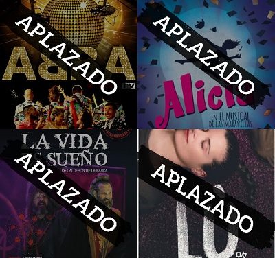 Aplazamientos de espectáculos en el Teatro Chapí de Villena