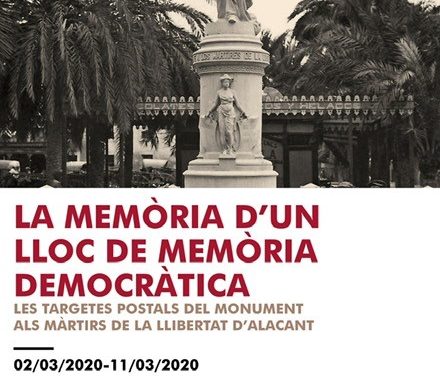 La Universidad de Alicante lleva su exposición «Tarjetas postales del Monumento a los Mártires de la Libertad» al Instituto 8 de marzo de la ciudad