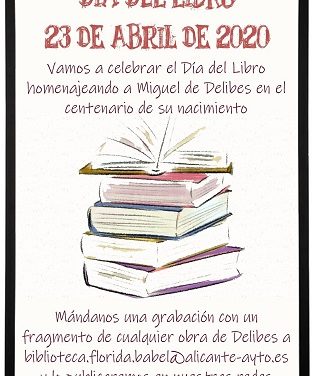 Alicante celebra hoy el Día del Libro con propuestas online en torno a la figura de Miguel Delibes