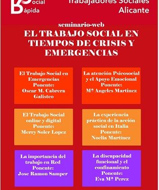 Seminario para analizar el papel de los-as Trabajadores-as Sociales en situaciones de emergencia