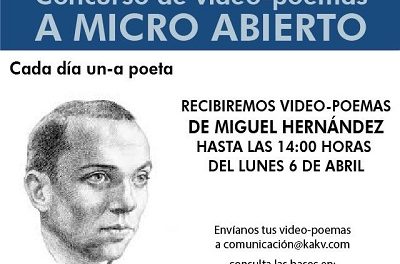 Concurso de video-poemas “A Micro Abierto” de Villena