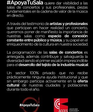 #Apoyatusala de Conciertos