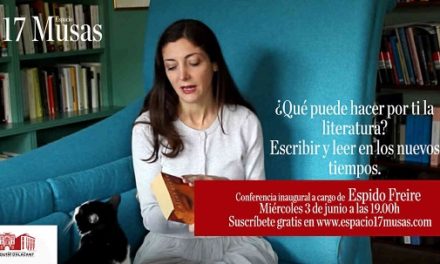 Conferencia de Espido Freire de mano del Espacio 17 Musas el próximo 3 de junio