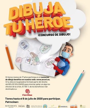 Arcovi pone en marcha un concurso de dibujo para ayudar a las familias más afectadas por la Covid-19 acompañadas por Cáritas