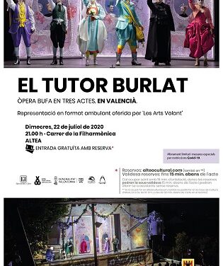 Altea albergará la ópera bufa en valenciano “El Tutor Burlat”
