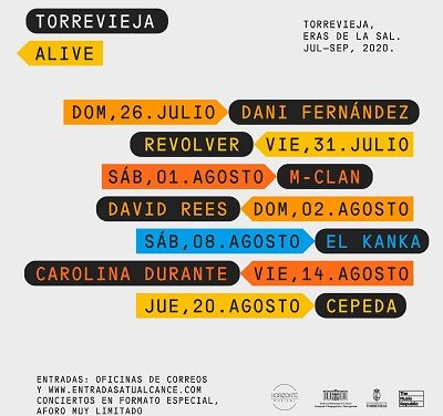 Presentada la programación cultural de verano de Torrevieja con los conciertos de M-Clan, Revolver, Cepeda, Carolina Duarte y Dani Férnandez