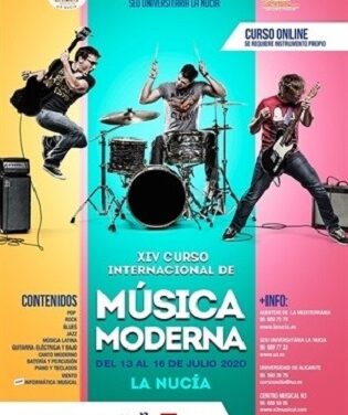 El Curso Internacional de Música Moderna de la Universidad de Alicante en la Sede de La Nucía llega a su XIV edición