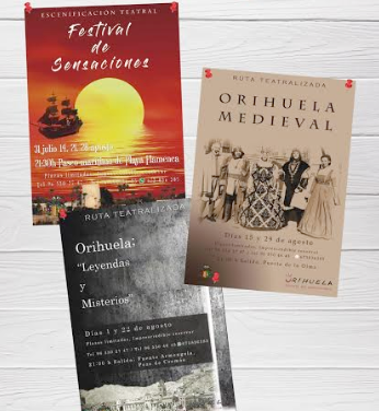 Turismo y Festividades organizan diferentes eventos teatralizados en Orihuela para el mes de agosto