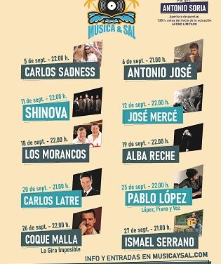 El ciclo Música y Sal de Torrevieja cierra su cartel con una programación para todos los públicos