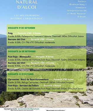 Tornen les rutes pel medi natural i el patrimoni històric i arqueològic d’Alcoi a càrrec de l’alumnat del taller d’ocupació