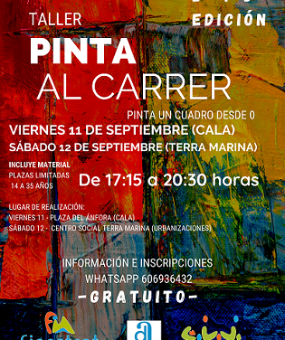 Finestrat vuelve a sacar los lienzos a la calle con la próxima edición de “Pinta al Carrer” que organiza la concejalía de juventud