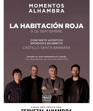 La Habitación Roja protagoniza “Momentos Alhambra” en el Castillo de Santa Bárbara el 9 de septiembre