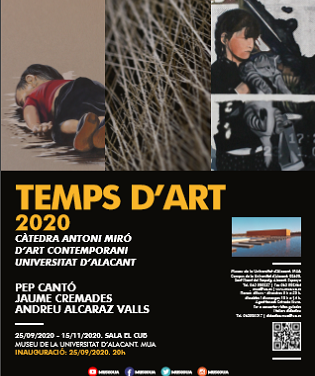 El Museo de la Universidad de Alicante inaugura «Temps d’Art» 2020, con las propuestas plásticas seleccionadas por la Cátedra Antoni Miró de Arte