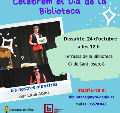 Dénia celebra el Día Internacional de las Bibliotecas con espectáculos para grandes y pequeños