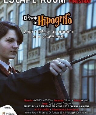 La regidoria de joventut de Finestrat llança una nova Escape Room ambientada en la saga d’Harry Potter