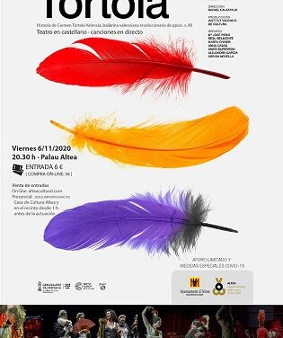 La Capitalidad Cultural alteana suma a sus actividades la representación de “Tórtola” este viernes