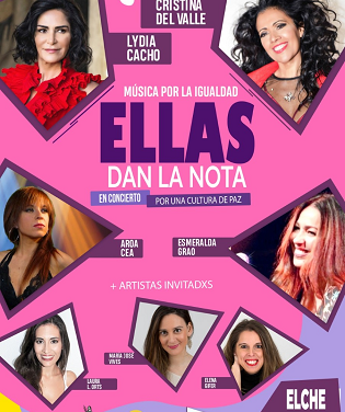 La Llotja d’Elx acull aquest dissabte “Ellas dan la nota”, un espectacle musical contra les desigualtats de gènere