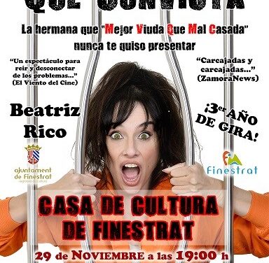 Teatro en Finestrat con Beatriz Rico y el monólogo “Antes muerta que convicta”