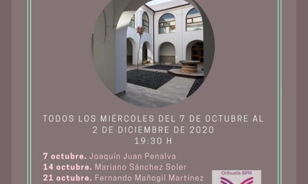Julián Montesinos recitará este próximo miércoles en la Biblioteca Pública Municipal “María Moliner” de Orihuela
