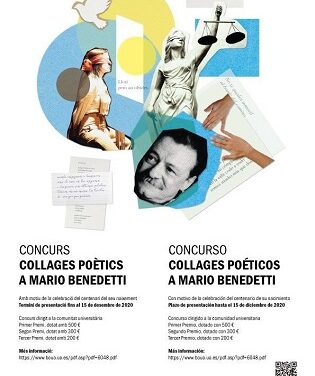 La Universidad de Alicante lanza el concurso Collages poéticos a Mario Benedetti