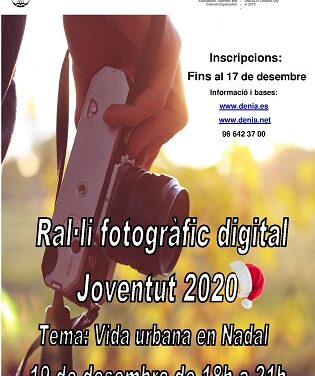 El Rally fotográfico digital Juventud 2020 se dedica a la temática de la vida urbana en Navidad