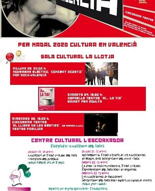 Teatro en Elche para toda la familia esta semana en el ciclo ‘Per Nadal 2020 Cultura en valencià!’ y concierto de Año Nuevo