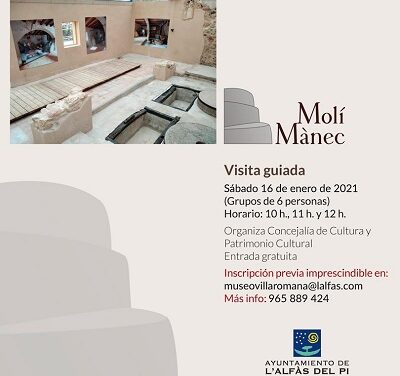 Les regidories de Cultura i Patrimoni de l’Alfàs organitzen visites guiades al Molí de Mànec