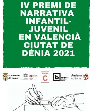 El Ayuntamiento de Dénia convoca el “IV Premio de narrativa infantil-juvenil en valencianoˮ