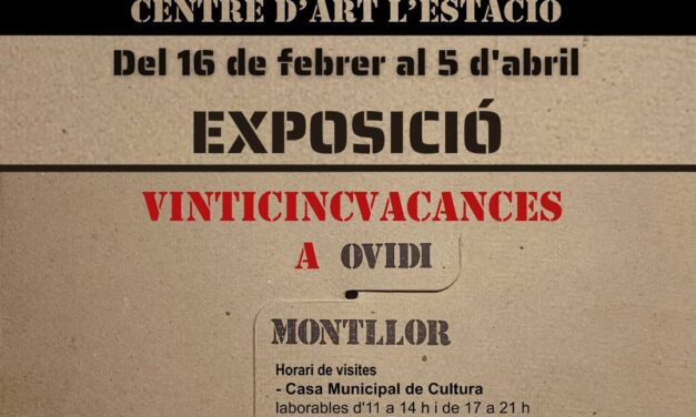 La exposición “Vinticincvacances a Ovidi Montllor” se puede visitar en Dénia a partir del 16 de febrero