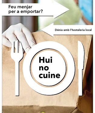 El Ayuntamiento de Dénia lanza la campaña ‘Yo, hoy no cocino!’ de ayuda al sector local de hostelería y restauración