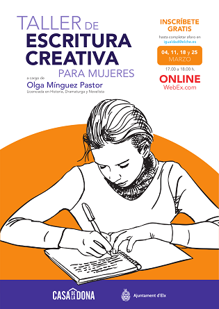 La concejalía de Igualdad de Elche y la Casa de la Dona retoman el Taller de escritura creativa para mujeres