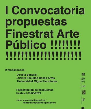 El ayuntamiento de Finestrat  apuesta por la cultura en el contexto urbano y natural con la convocatoria “Finestrat Arte Público”