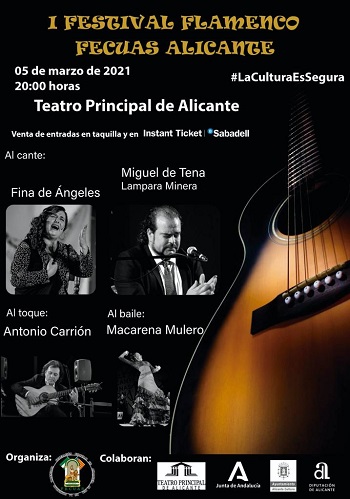 Nuevo horario para el “I Festival de Flamenco Fecuas Alicanteˮ