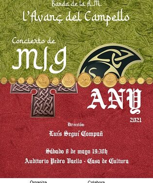El sábado, concierto del Mig Any de la Agrupación Musical L’Avanç en el auditorio de la Casa de Cultura de El Campello