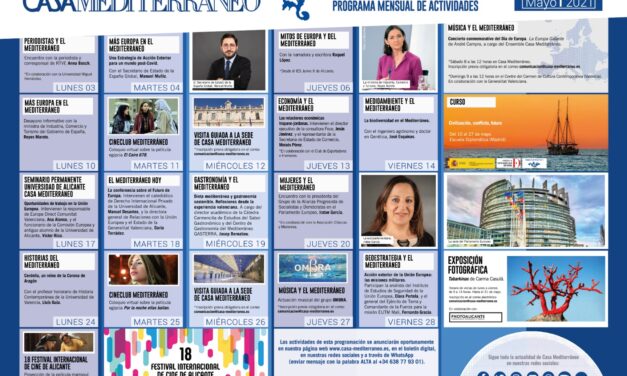 Casa Mediterráneo dedica a Europa su programación de mayo